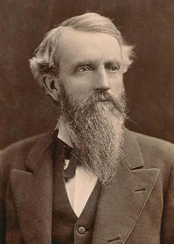 A portrait of George Hearst.